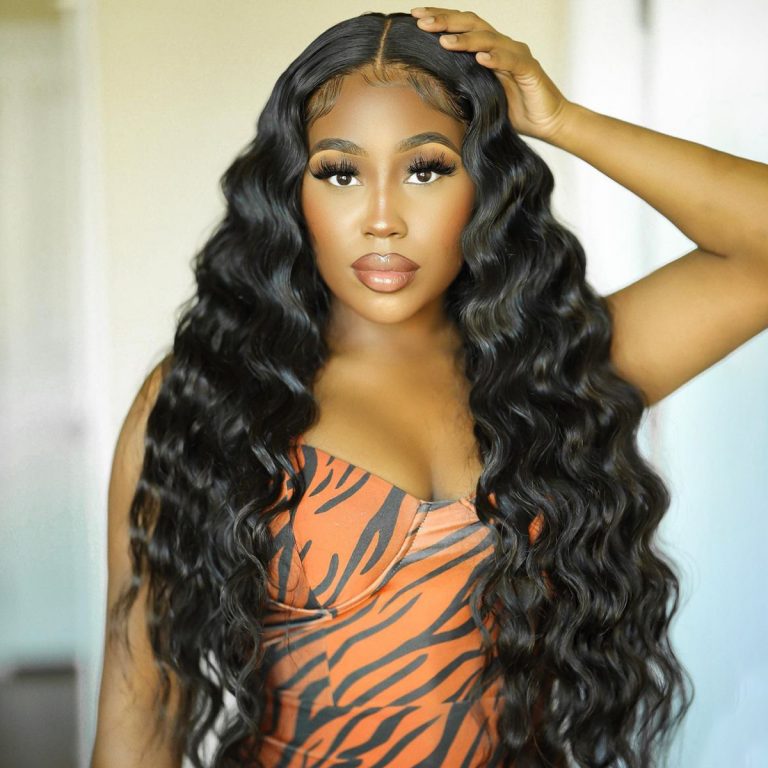 Brazilian Loose Deep Wave HD 13x4 Lace Front Wig Celie Hair