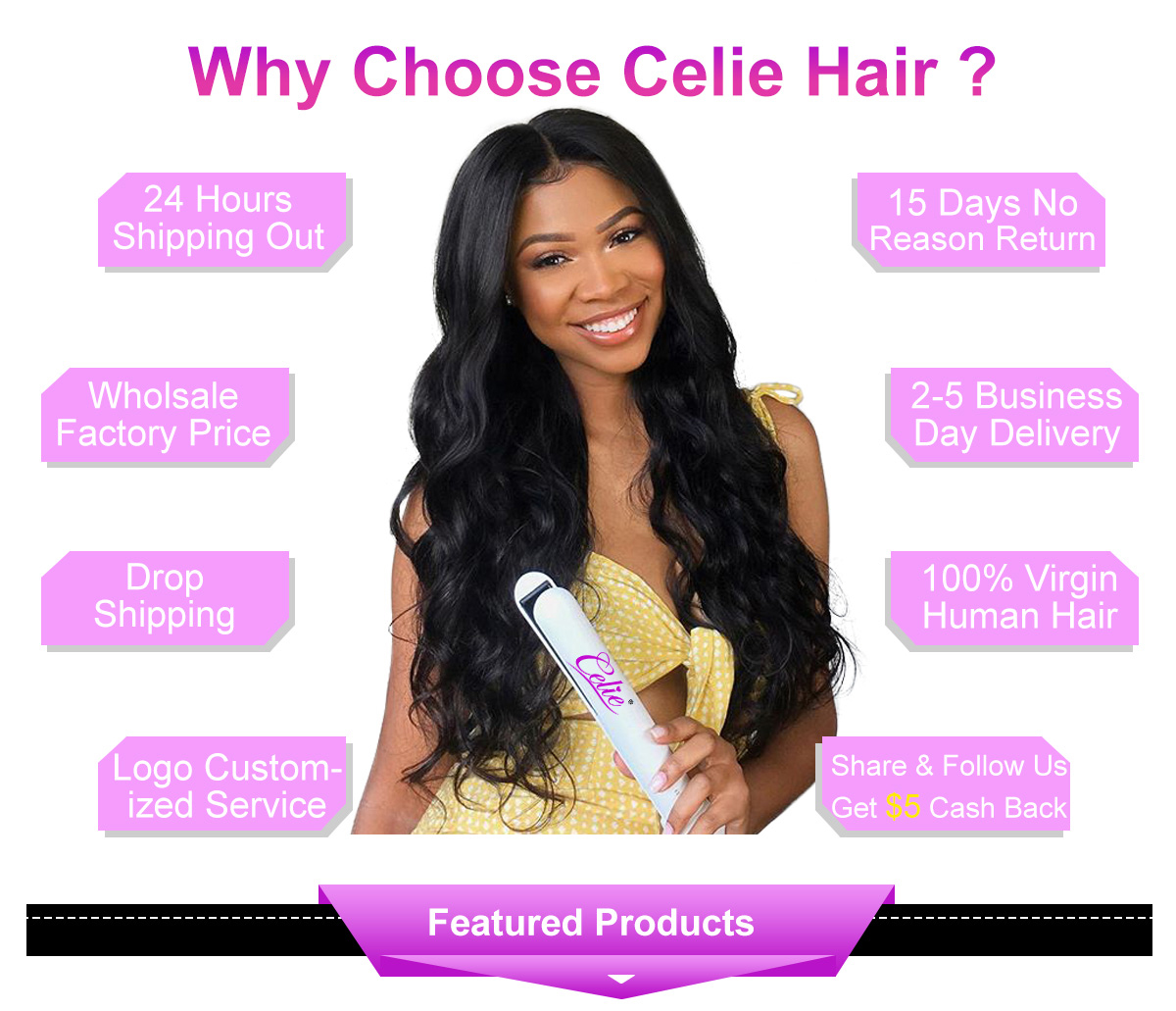 why choose celie human hair