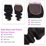Body Wave 6×6 Lace Closure