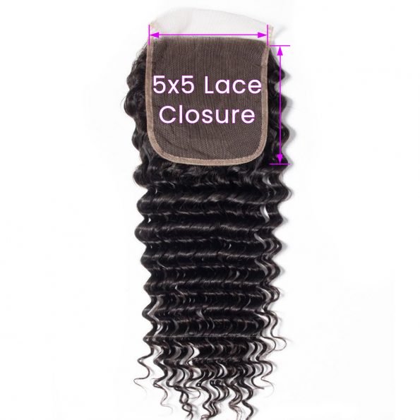Deep Wave 5×5 Lace Closure