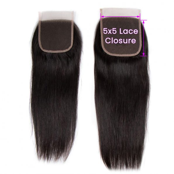 Straight Hair 5×5 Lace Closure