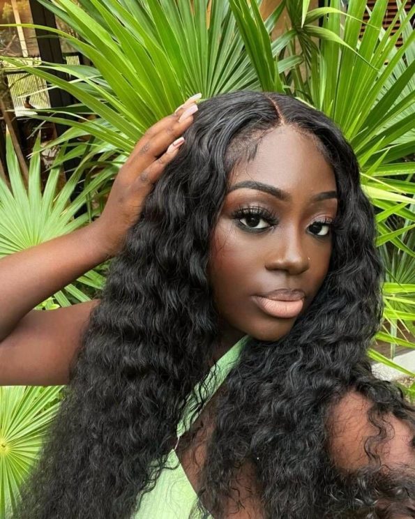 Prodigyslay  13x4 Water Wave Lace Front Wig in Brazilian Human Hair