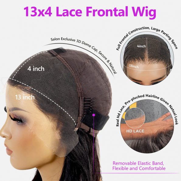 13×4 full frontal hd lace wig