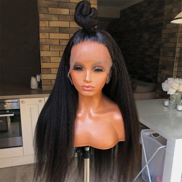 13×6 kinky straight lace front wig 2