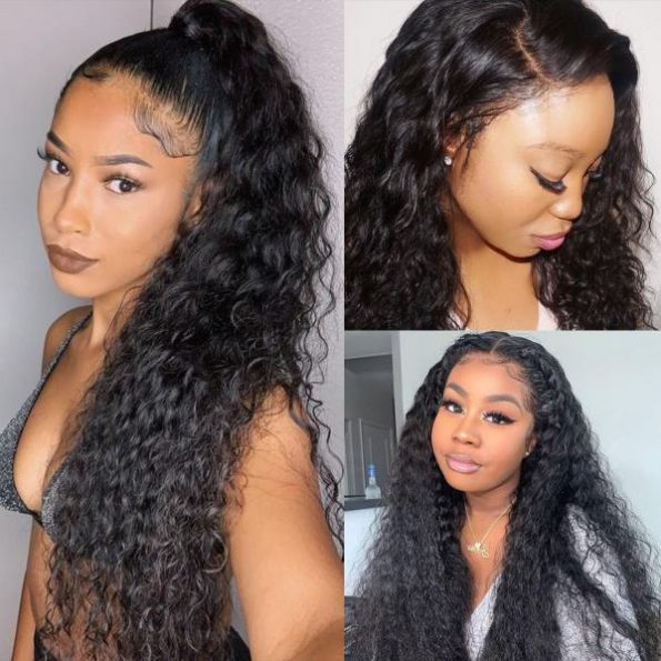 13x6 water wave lace front wig