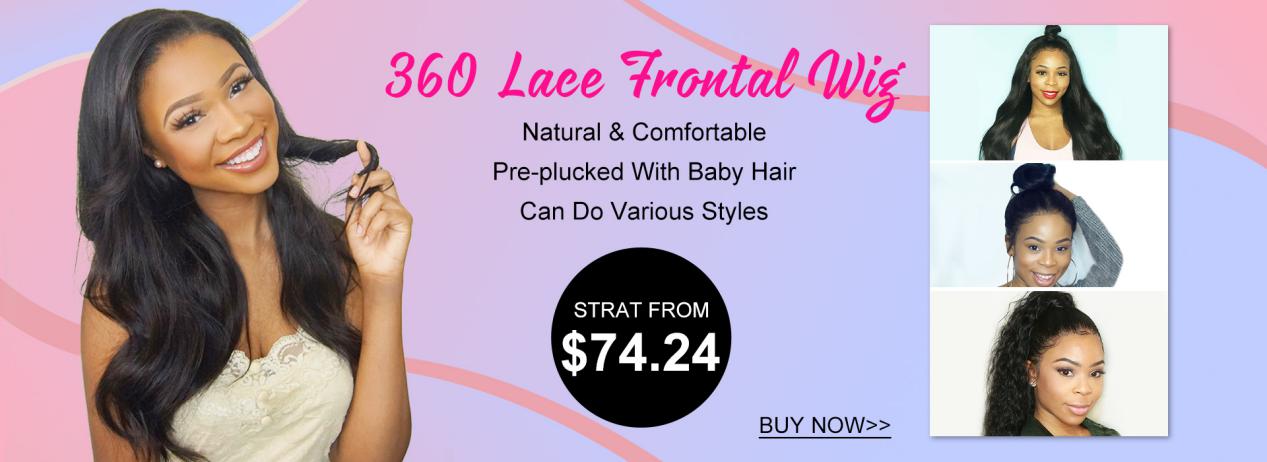 360 lace front wig