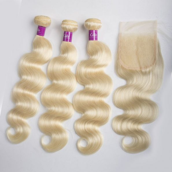 613 Body Wave 3 Bundles With Closure
