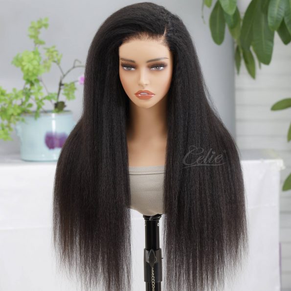 6×5 upgrade kinky straight glueless wig (2)