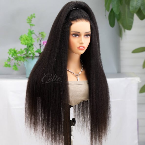 6×5 upgrade kinky straight glueless wig (3)