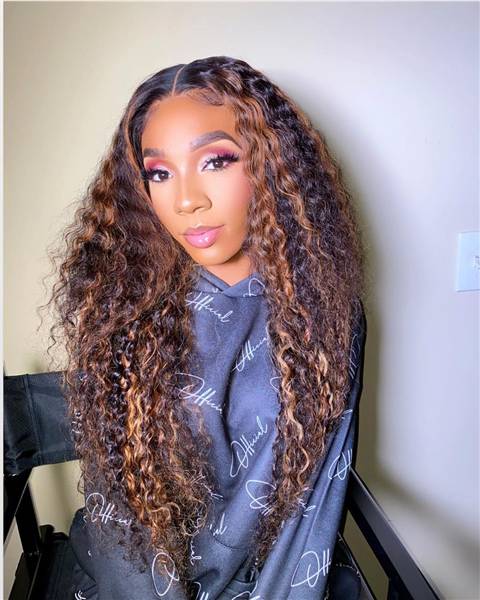 Highlight Water Wave Wig 13x4 Lace Front Wig 