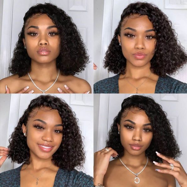 Brazilian Curly Bob Lace Front Wig | Celie Hair