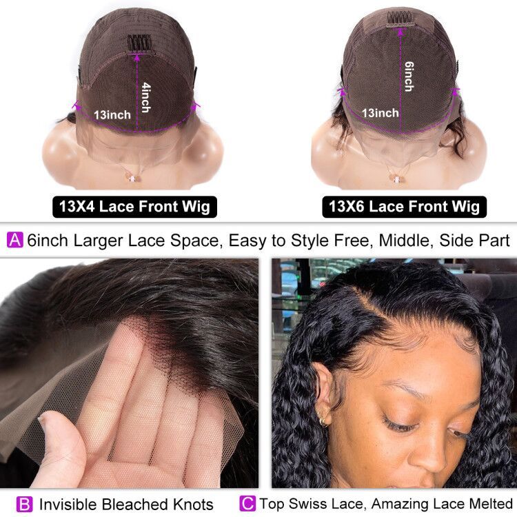 Curly Wave 13x6 Lace Front Wig 150 Density Pre-plucked Hairline | Celie