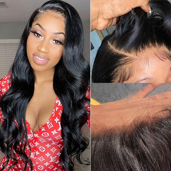 HD body wave lace front wig