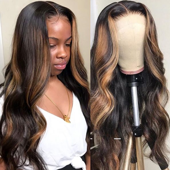 Highlight Body Wave Lace Front Wig