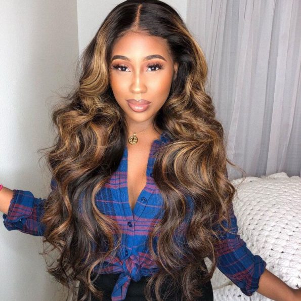 Highlight Body Wave Lace Front Wig