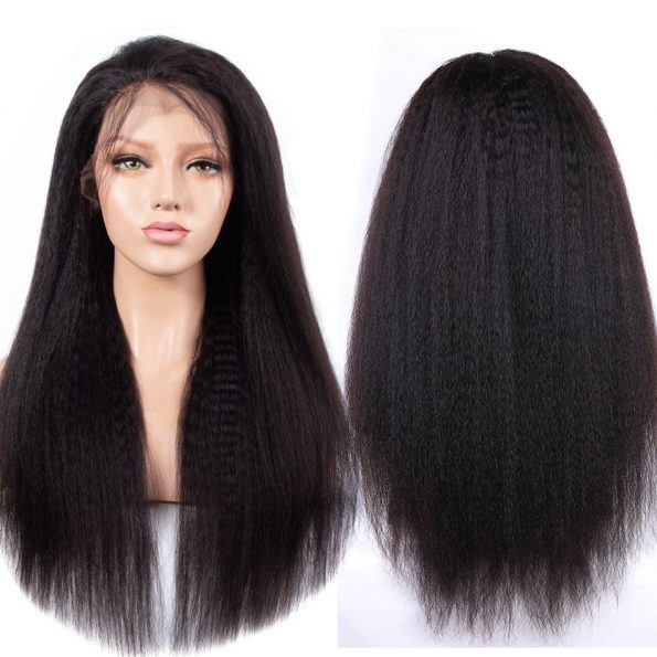 Kinky Straight 13×6 Lace Front Wigs (1)