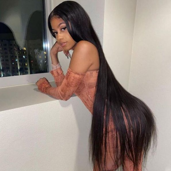 13×4 Long inch straight lace front wig