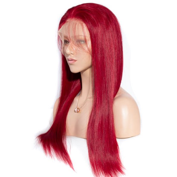 Redwine Color Straight 13×6 Lace Wigs (3)