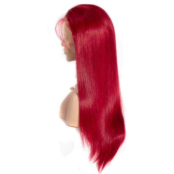 Redwine Color Straight 13×6 Lace Wigs (4)