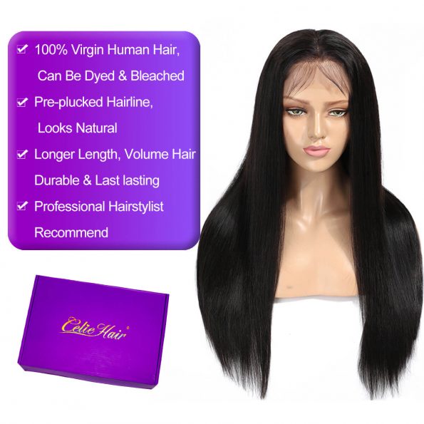 Straight 360 lace front Wigs