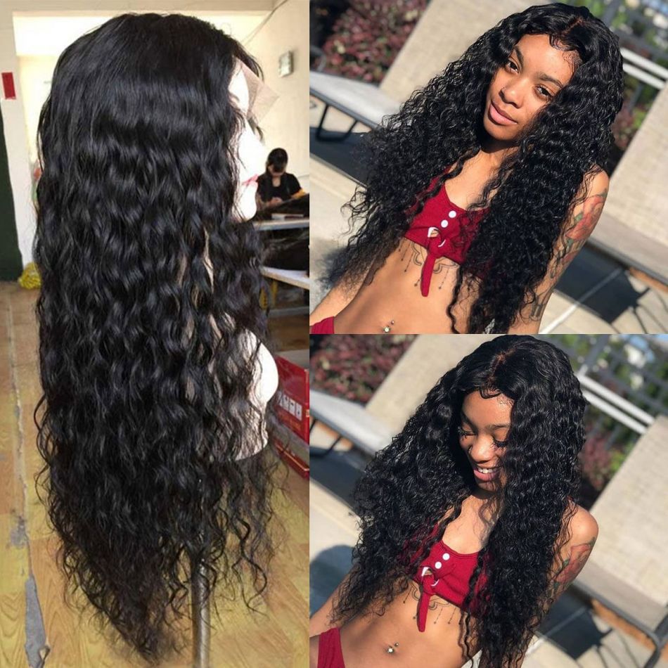 Water Wave Full Lace Wigs 200% Density Pre-plucked Hairline | Celie Hair