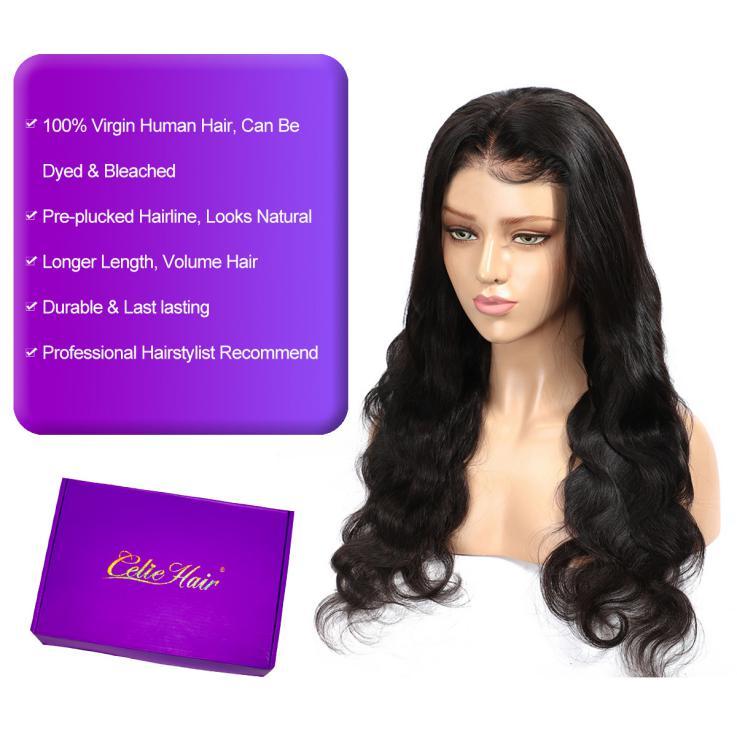 body wave lace front wig