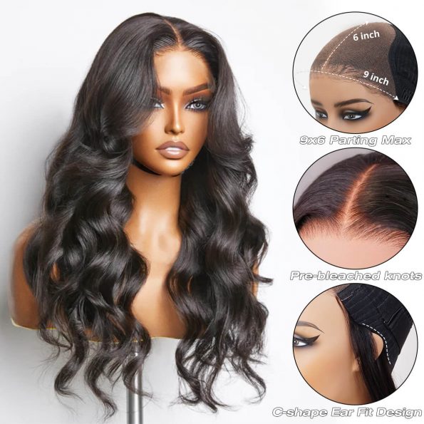 body wave 9×6 parting max lace wig