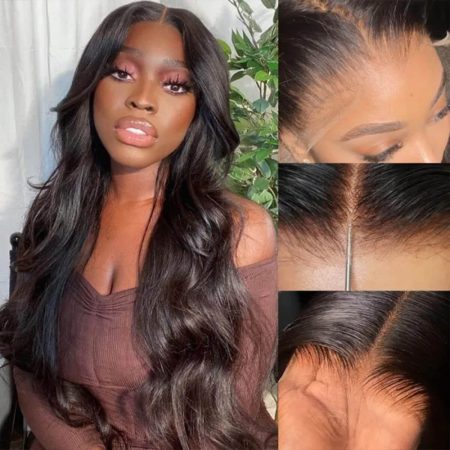 body wave lace frontal glueless wig