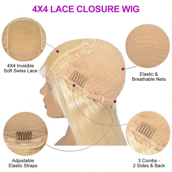 celie blonde straight hair lace wig