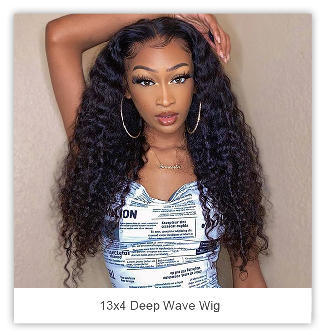 celie hair 13x4 deep wave wig