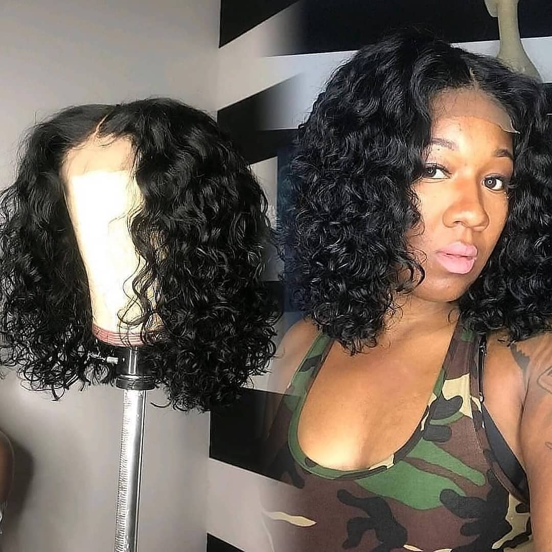 curly bob wig