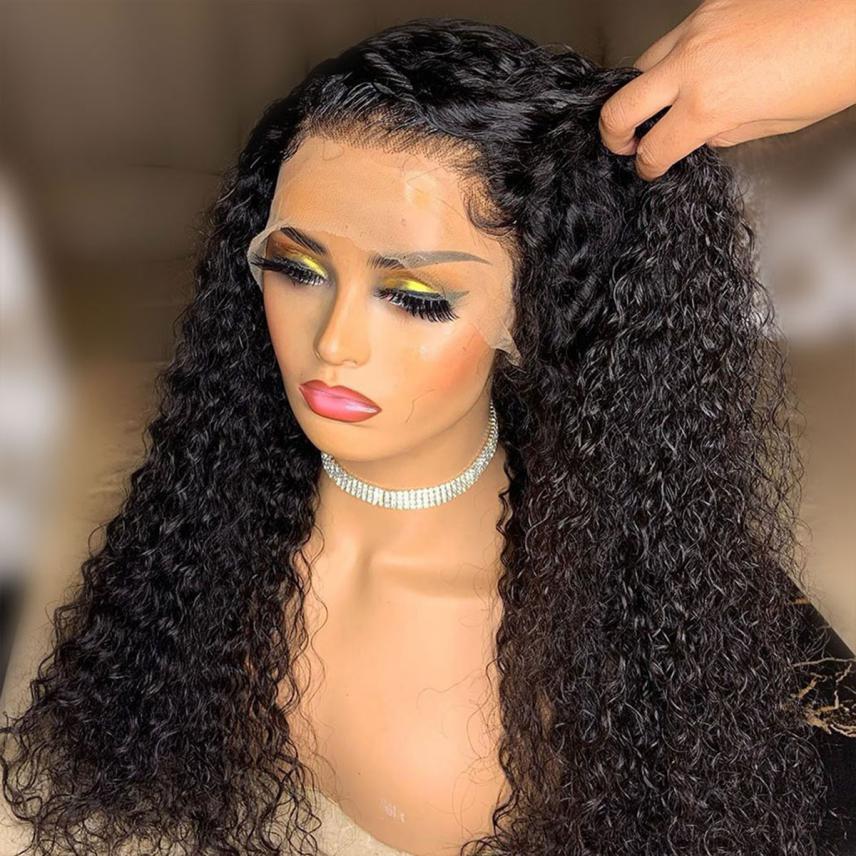 curly lace front wig