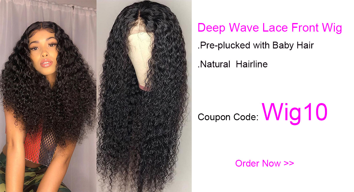 deep wave lace front wig
