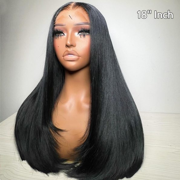 double drawn straight wig with layer 18 inch (2)