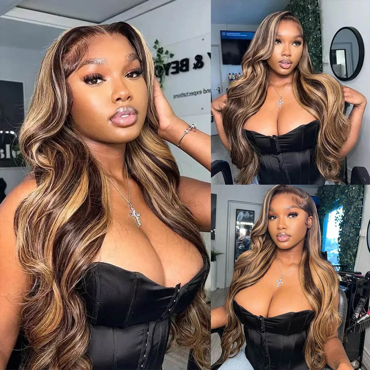 360 lace frontal body wave human hair wig – Wendy Luxe