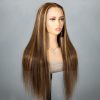 honey blonde straight lace front wigs