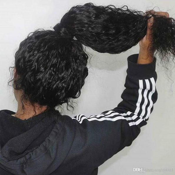 human hair curly wig