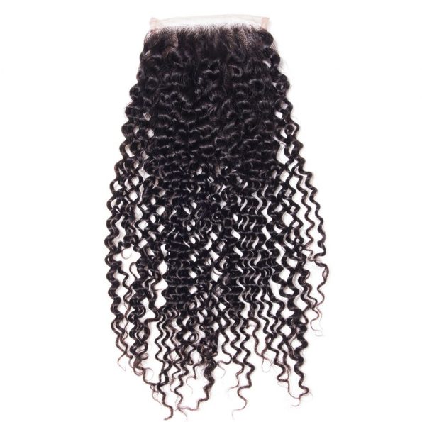 Kinky Curly 3 Bundles With Closure