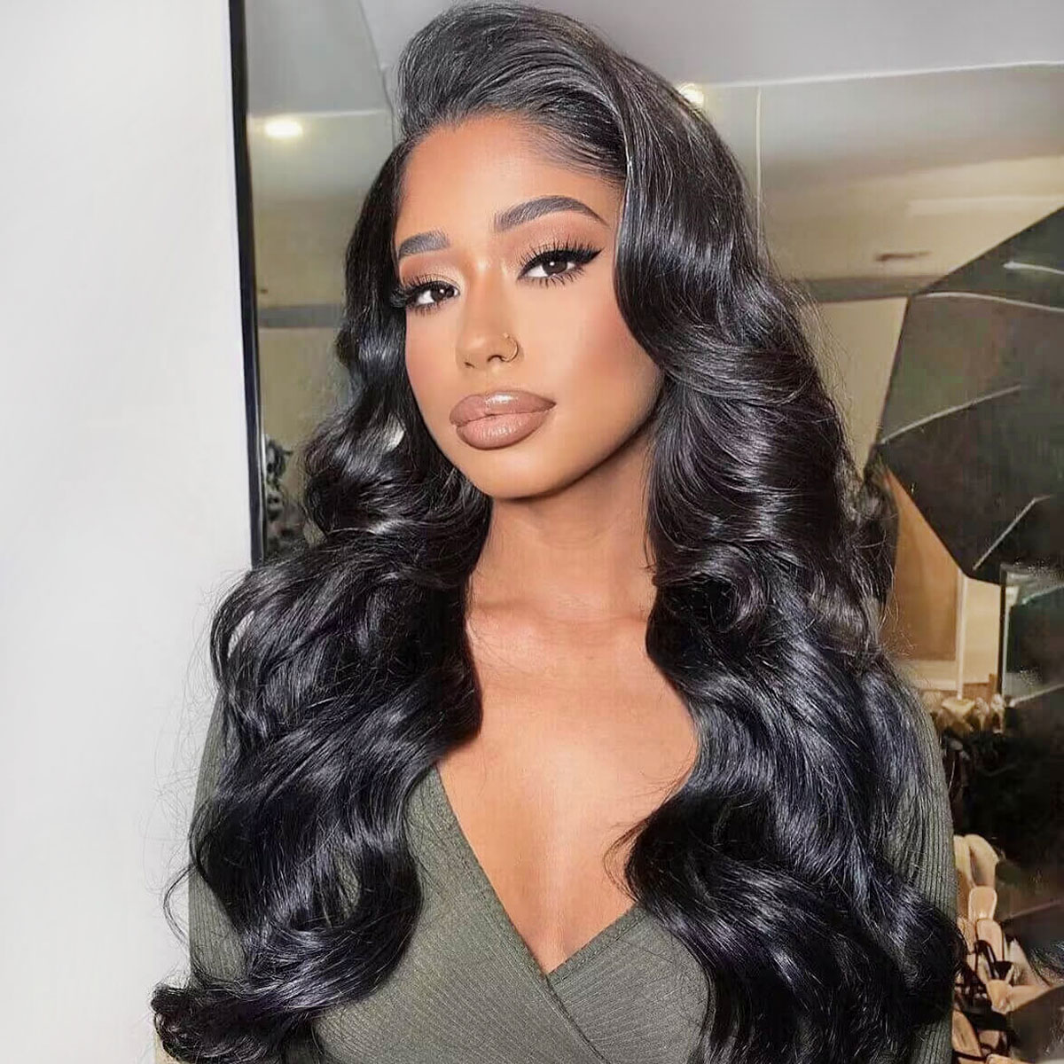 BEST Pre Plucked 28'' Body Wave HD Lace Front Wig Install + Luxurious Curls