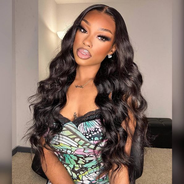 pre-bleached knots loose body wave wig (3)