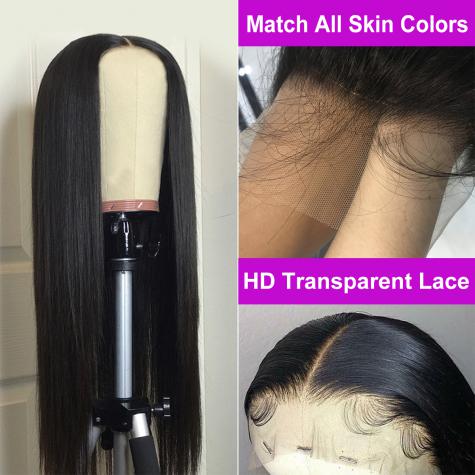 straight lace front wig