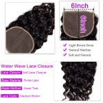 water wave Hair 4 Bundles With 6×6 Lace Closure