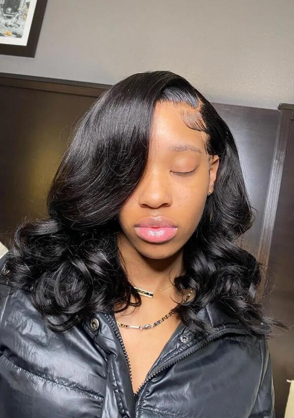  CLZOUD Body Wave Wigs Human Hair Pre Plucked 180