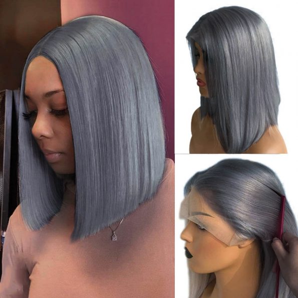 grey bob wig human hair (3)