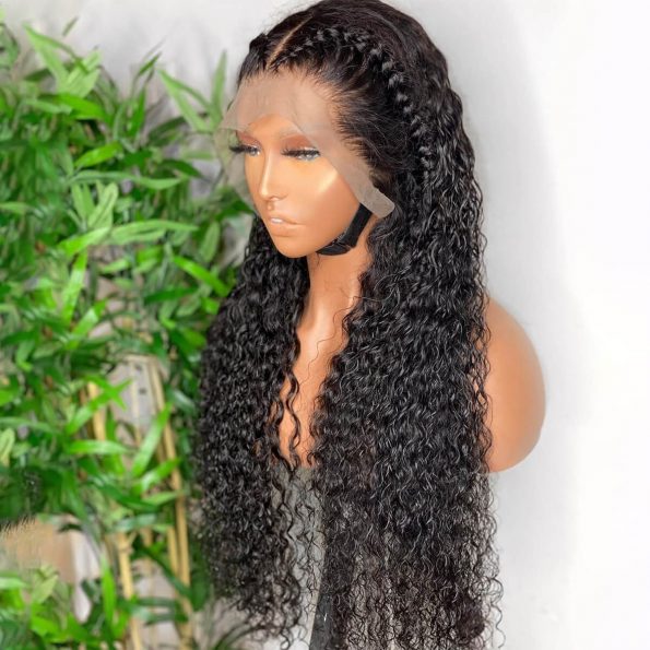 glueless wig curly lace front wig (2)
