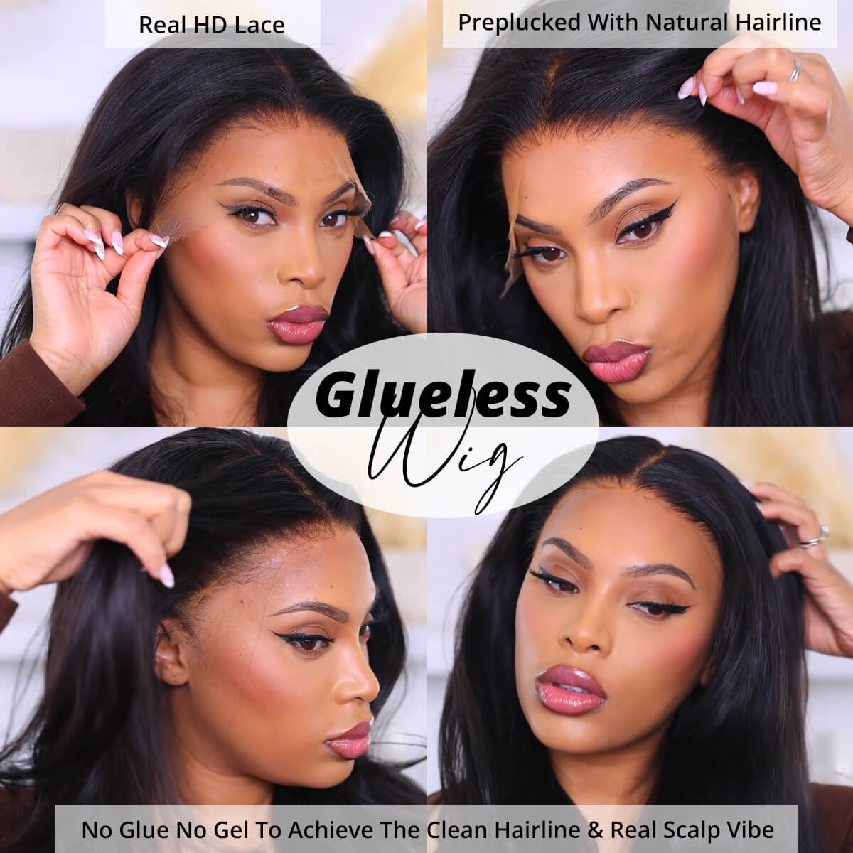 glueless wig lace frontal wig