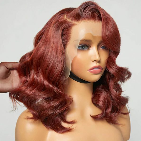 reddish brown 6×5 pre-cut lace glueless wig (3)