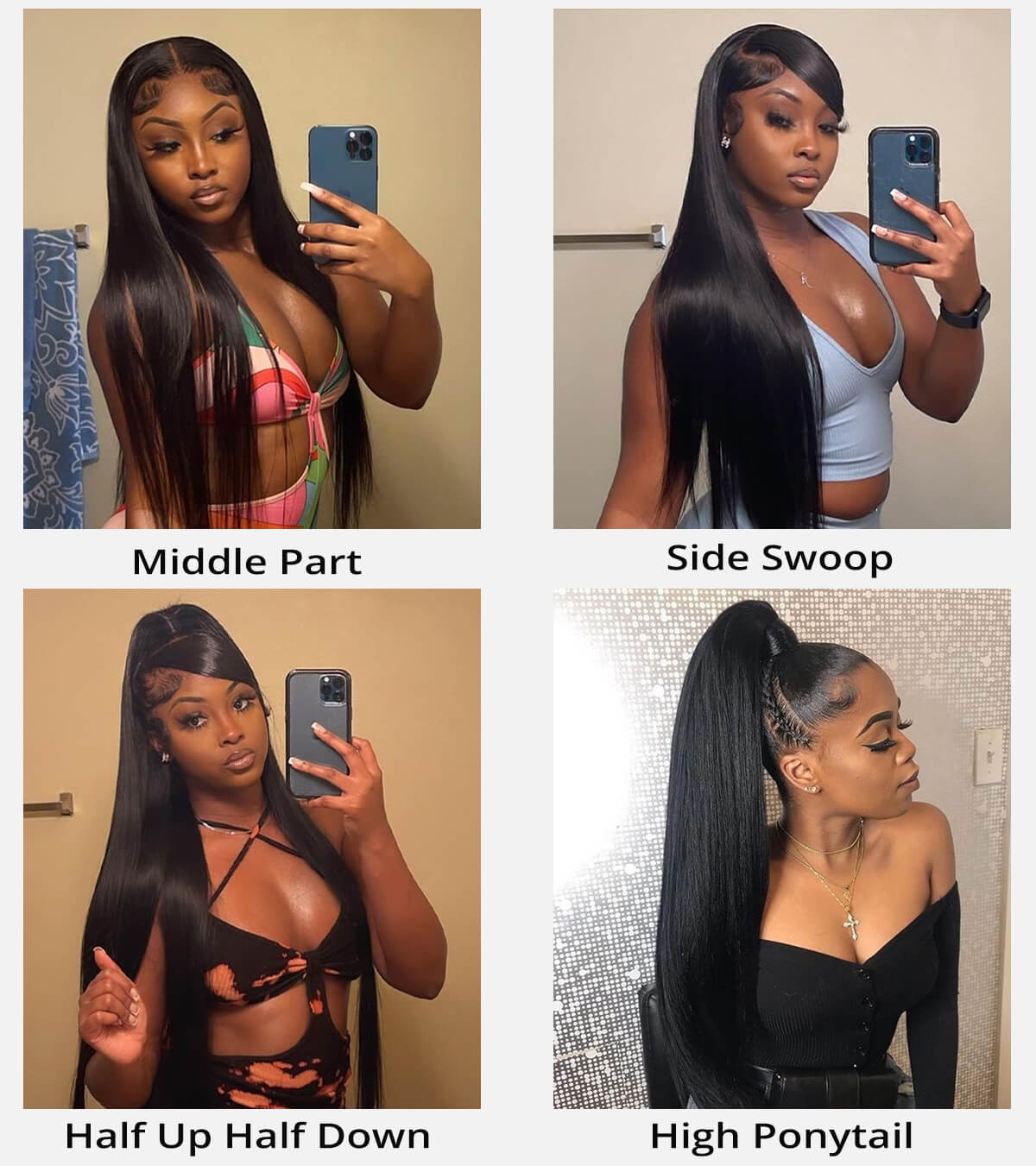 360 lace frontal wig different looks
