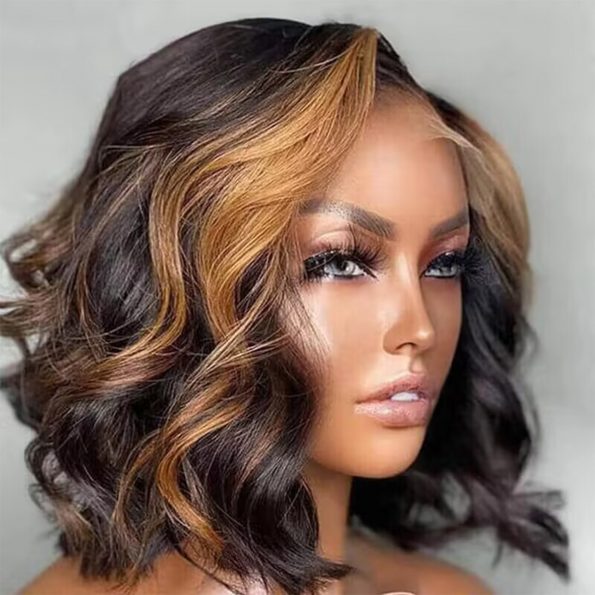 highlight flash sale short body wave wig (1)