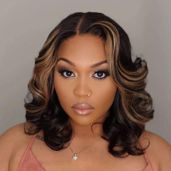 highlight flash sale short body wave wig (3)